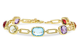 H329-76685: BRACELET 8.87 TW SEMI-PREC (GT,CIT,AMY,G.AMY,BT)
