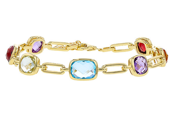 H329-76685: BRACELET 8.87 TW SEMI-PREC (GT,CIT,AMY,G.AMY,BT)