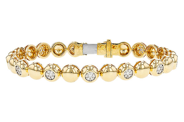 H329-77622: BRACELET .64 TW (7")