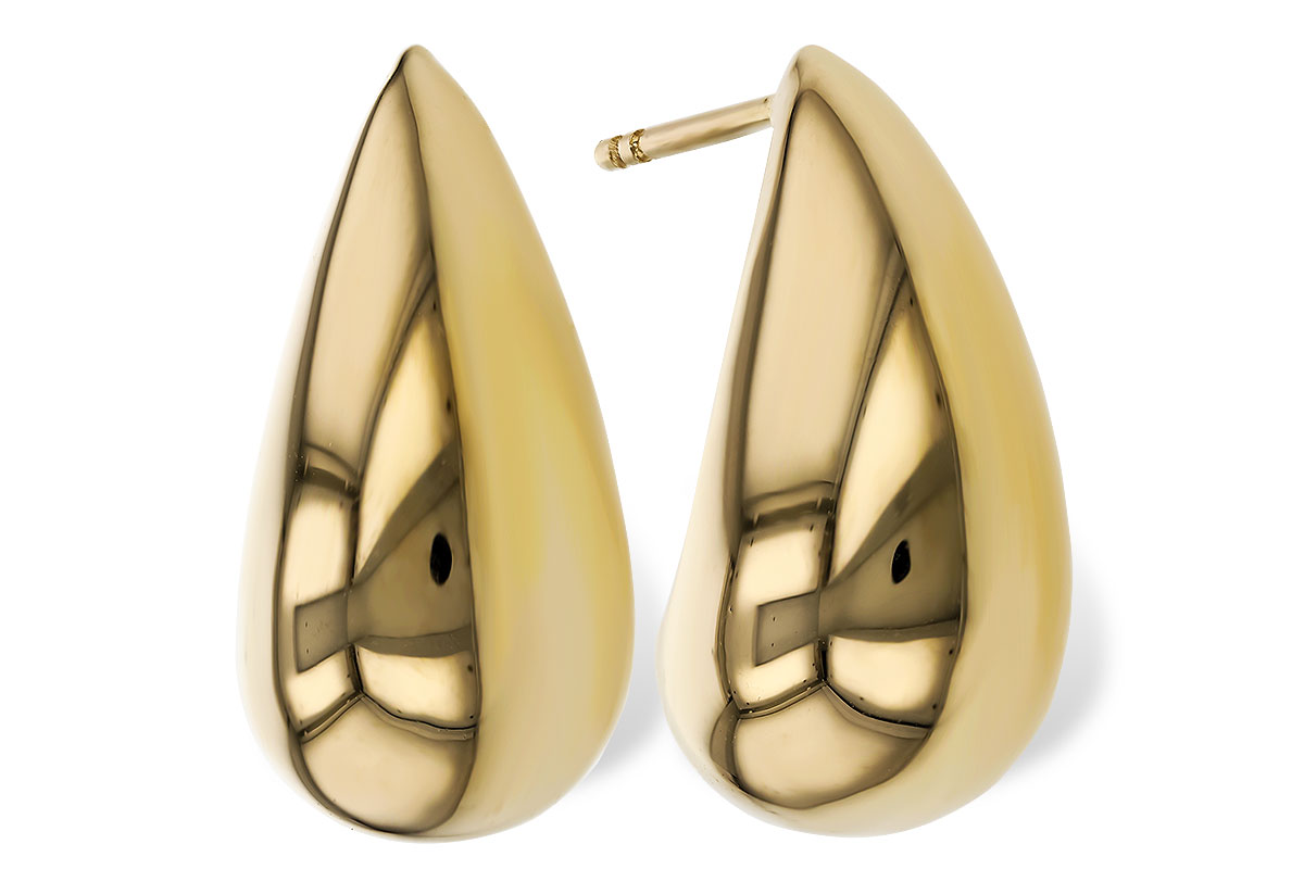 H329-78494: GOLD EARRINGS (20MM)