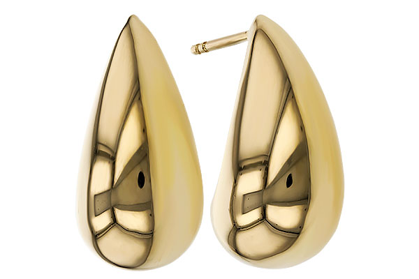 H329-78494: GOLD EARRINGS (20MM)