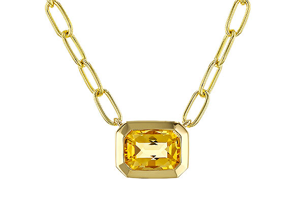 H329-78522: NECKLACE .86 CITRINE (18")