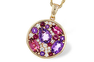 H329-79449: NECK 1.83 TW SEMI-PRECIOUS (P.TOUR, AMY) 2.00 TGW