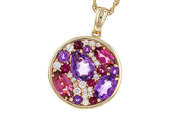 H329-79449: NECK 1.83 TW SEMI-PRECIOUS (P.TOUR, AMY) 2.00 TGW
