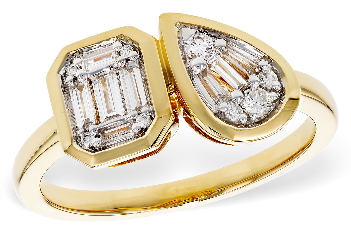 H329-80340: LDS DIA RG .17 TW BAGUETTE .25 TW