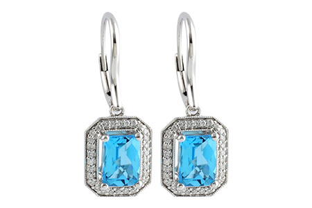 K242-48458: EARR 2.20 BLUE TOPAZ 2.36 TGW