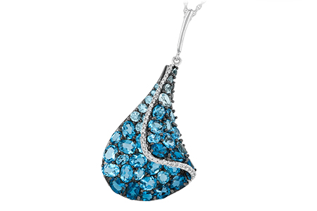 K242-50312: NECK 4.81 BLUE TOPAZ 4.94 TGW