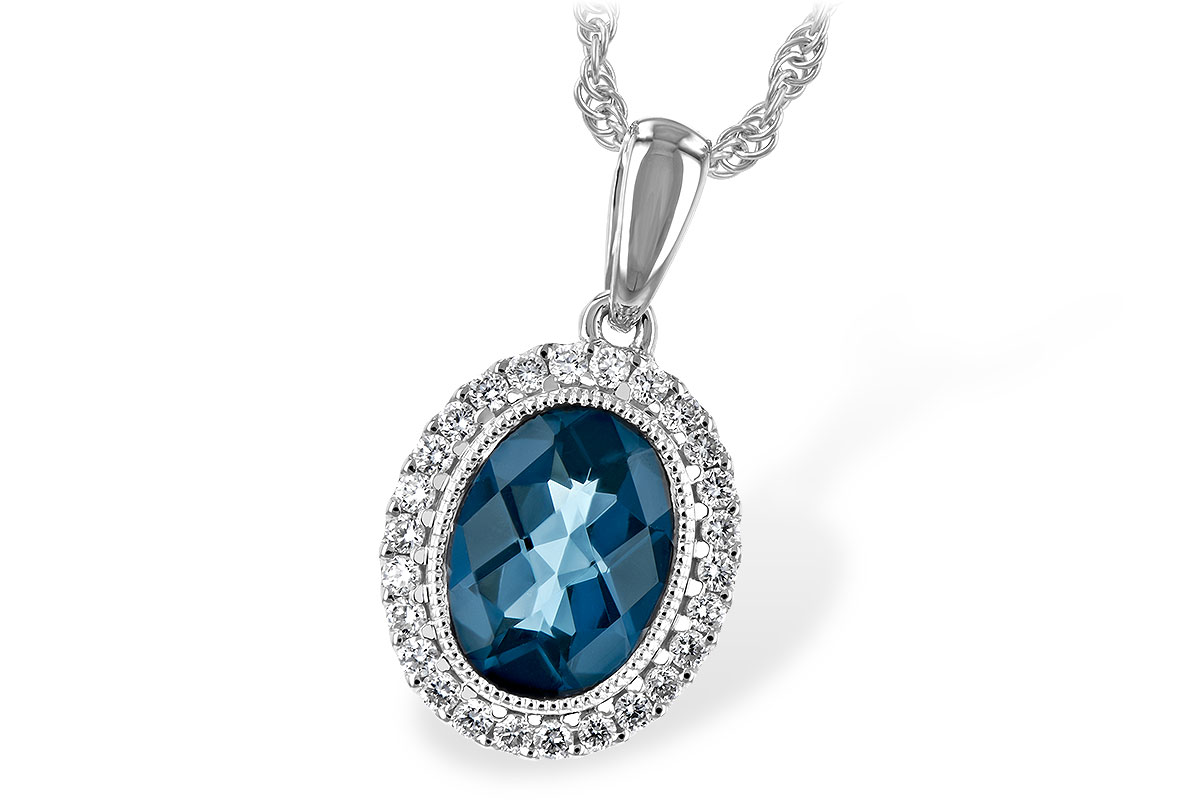 K244-28467: NECK 1.28 LONDON BLUE TOPAZ 1.41 TGW