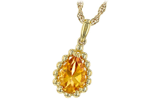 K244-31249: NECKLACE 1.06 CT CITRINE