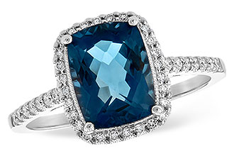 K244-35803: LDS RG 2.42 LONDON BLUE TOPAZ 2.62 TGW