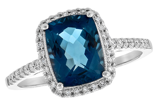 K244-35803: LDS RG 2.42 LONDON BLUE TOPAZ 2.62 TGW