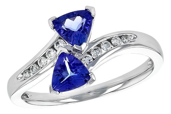 K245-18540: LDS RG .77 TW TANZANITE .90 TGW