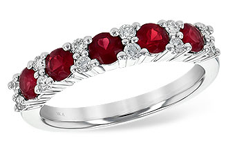 K245-19449: LDS WED RG .88 RUBY 1.12 TGW