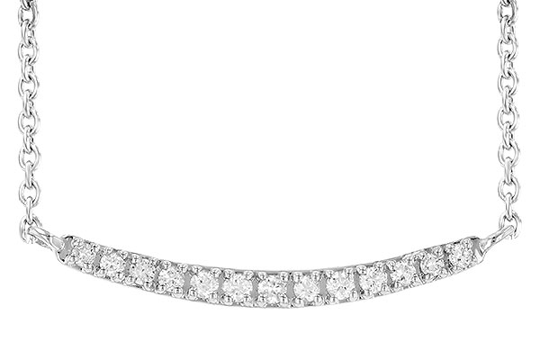 K245-23949: NECKLACE .10 TW (13 STONES)