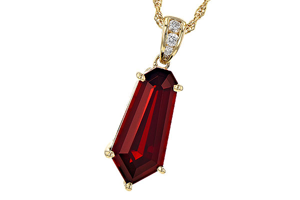 K245-25731: NECK 3.44 GARNET 3.50 TGW