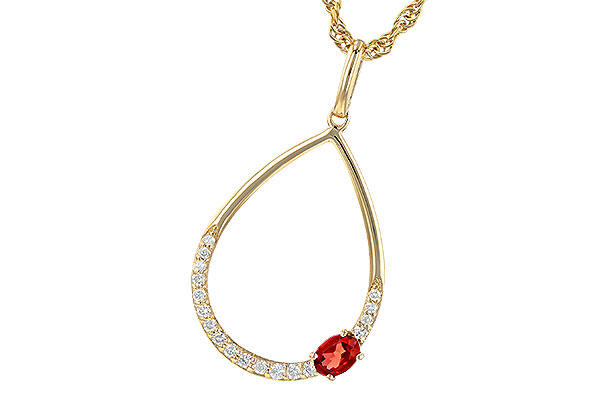 K245-25776: NECK .19 GARNET .28 TGW