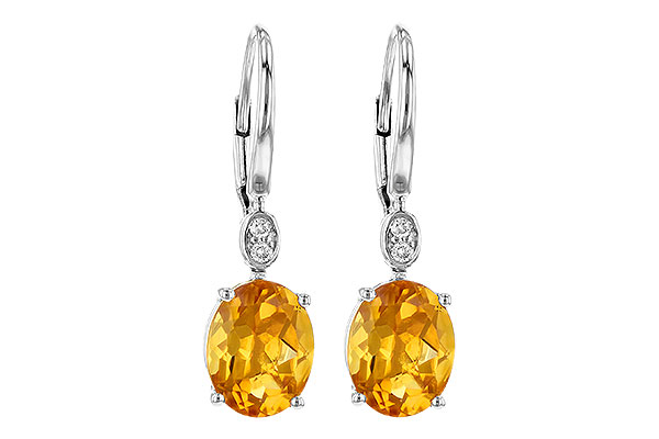 K245-26640: EARR 3.20 TW CITRINE 3.25 TGW (9x7MM CIT)