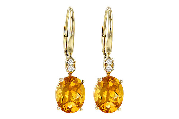 K245-26640: EARR 3.20 TW CITRINE 3.25 TGW (9x7MM CIT)