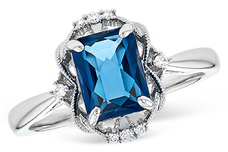 K327-93940: LDS RG 1.70 LONDON BLUE TOPAZ 1.76 TGW