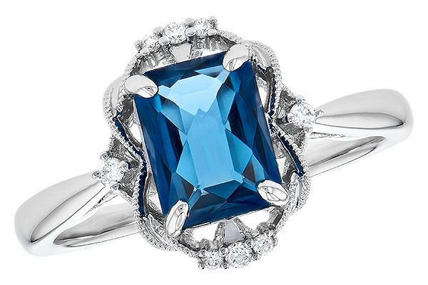 K327-93940: LDS RG 1.70 LONDON BLUE TOPAZ 1.76 TGW