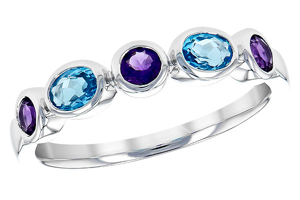 K327-93949: LDS RG .65 SEMI-PRECIOUS TW (AMY,BLUE TOPAZ)