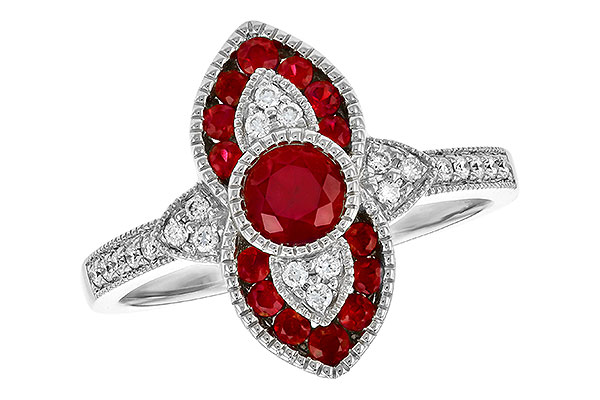 K327-93985: LDS RG .63 TW RUBY .75 TGW