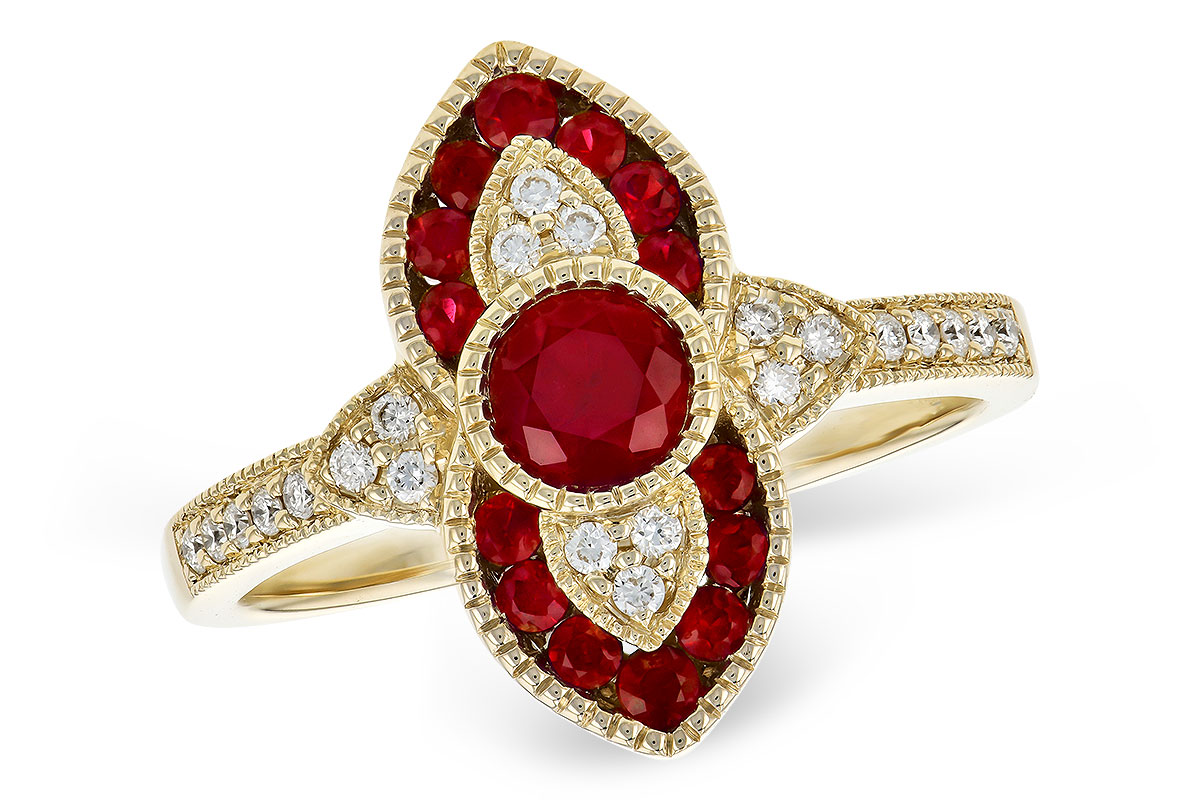 K327-93985: LDS RG .63 TW RUBY .75 TGW