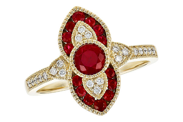 K327-93985: LDS RG .63 TW RUBY .75 TGW