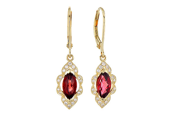 K327-98540: EARR 1.10 TW GARNET 1.25 TGW