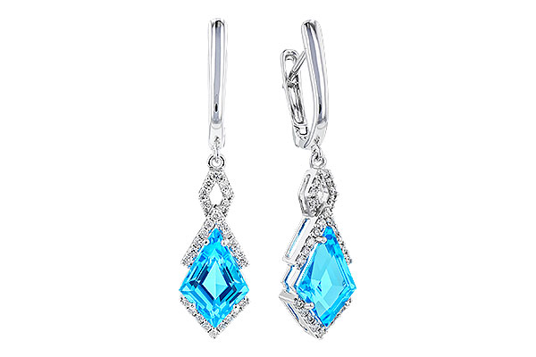 K328-83949: EARR 2.72 TW BLUE TOPAZ 2.90 TGW