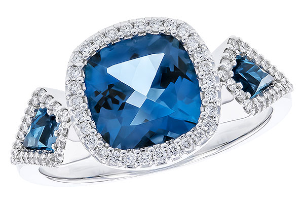 K328-84849: LDS RG 2.46 TW LONDON BLUE TOPAZ 2.72 TGW