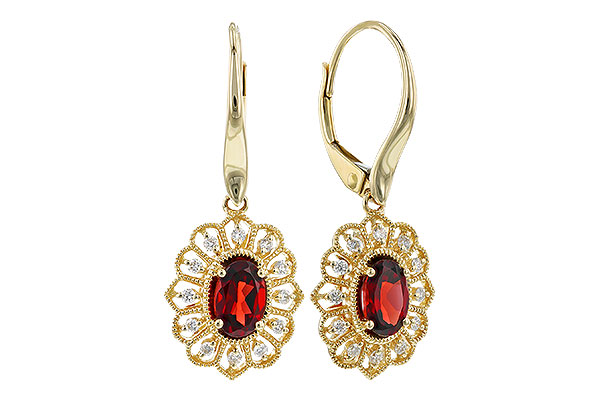 K328-84903: EARR 1.08 TW GARNET 1.24 TGW