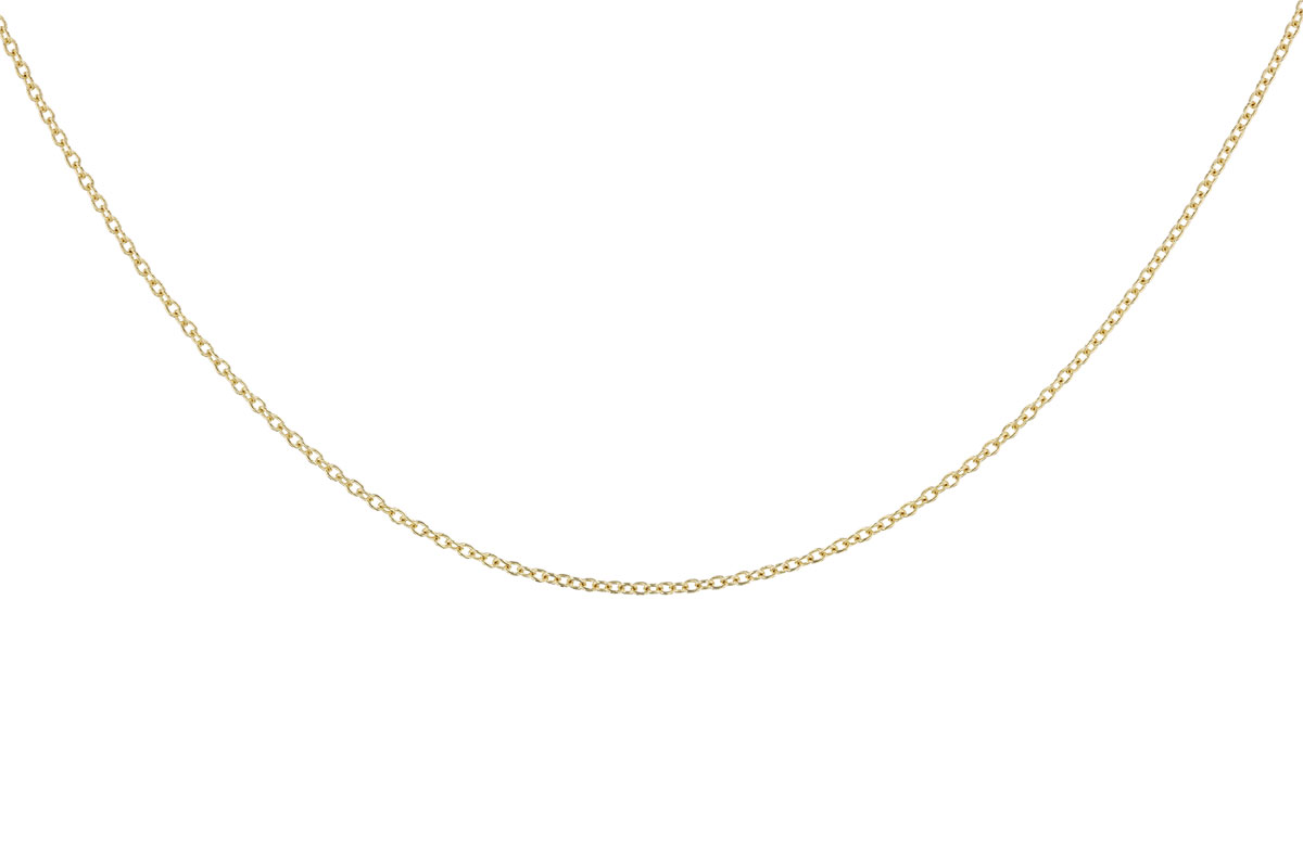 K328-88485: CABLE CHAIN (24IN, 1.3MM, 14KT, LOBSTER CLASP)