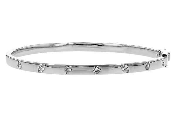 K328-88494: BANGLE .35 TW FANCY CUT DIAMONDS