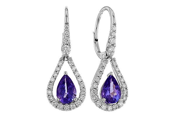 K329-73949: EARR 1.48 TW TANZANITE 1.98 TGW (7x5 PEAR)