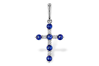 K329-74831: PENDANT .34 TW SAPP .42 TGW