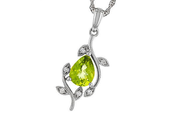 K329-75767: NECKLACE 1.16 PERIDOT 1.21 TGW (8x6MM PER)