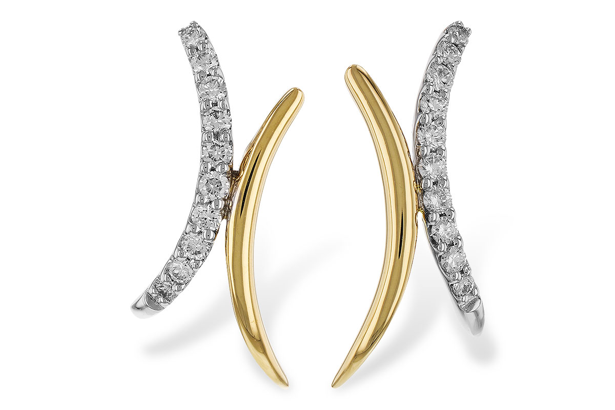 K329-77612: EARRINGS .15 TW