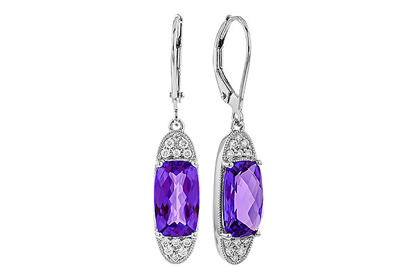 K329-77631: EARR 3.20 TW AMETHYST 3.36 TGW