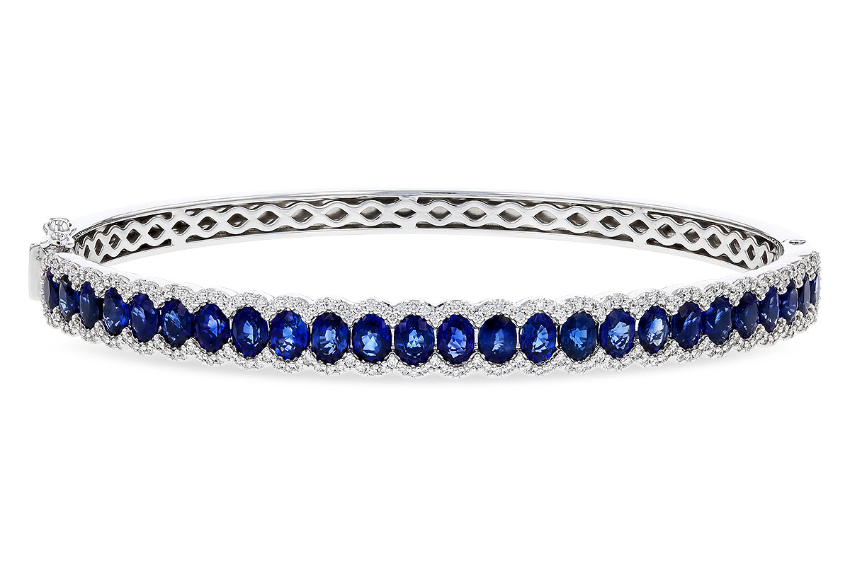 K329-80285: BANGLE 5.09 TW SAPPHIRE 5.65 TGW