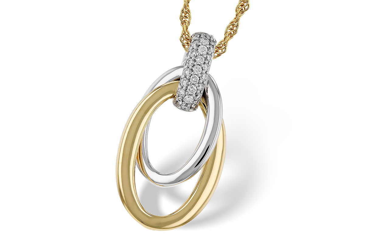 K329-81185: NECKLACE .15 TW
