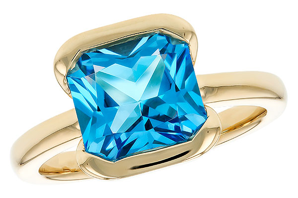 K330-63940: LDS RG 3.50 CT BLUE TOPAZ (9MM BT)