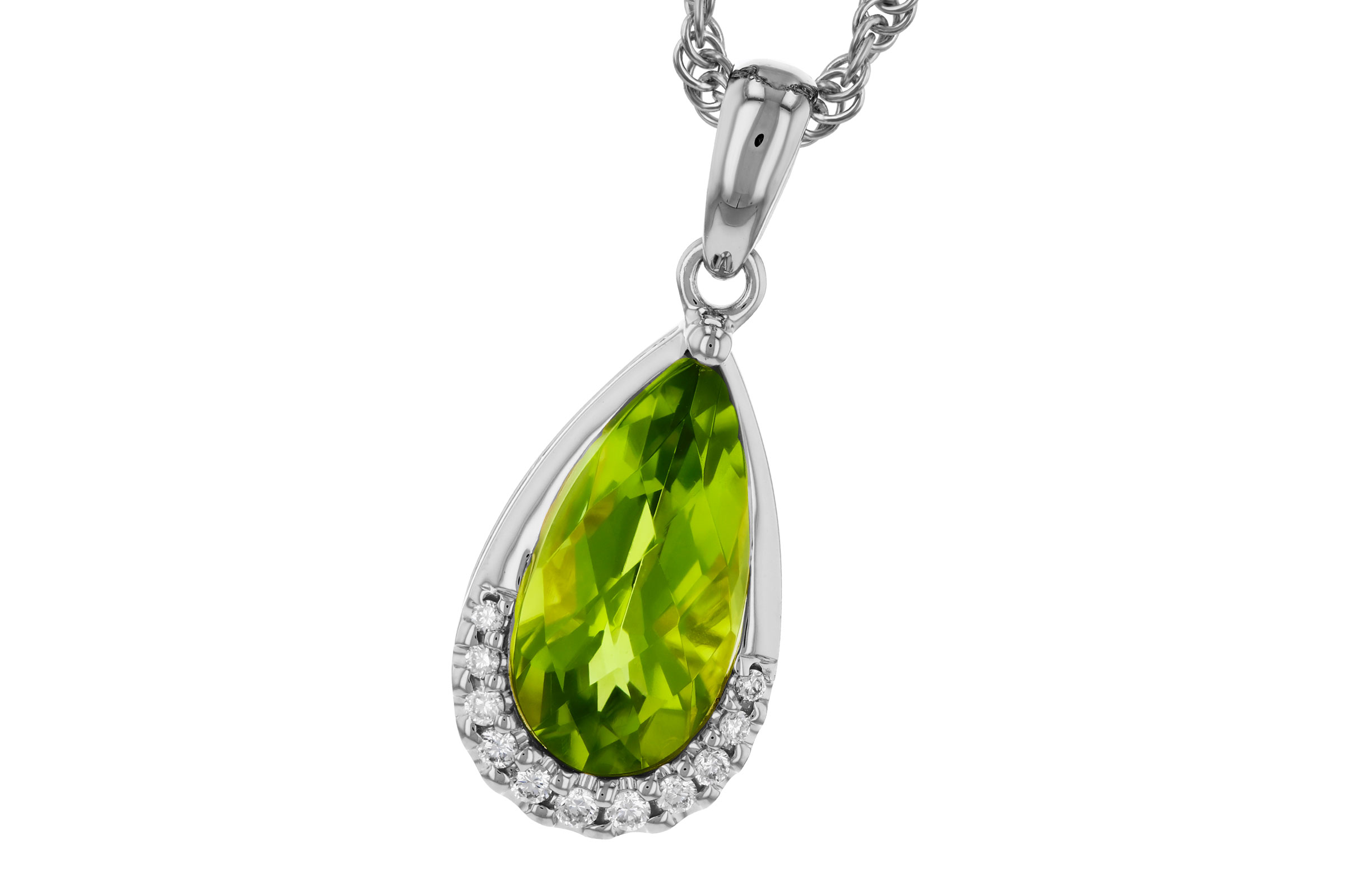 K330-65740: NECK 1.94 PERIDOT 2.00 TGW (12x6MM PS)