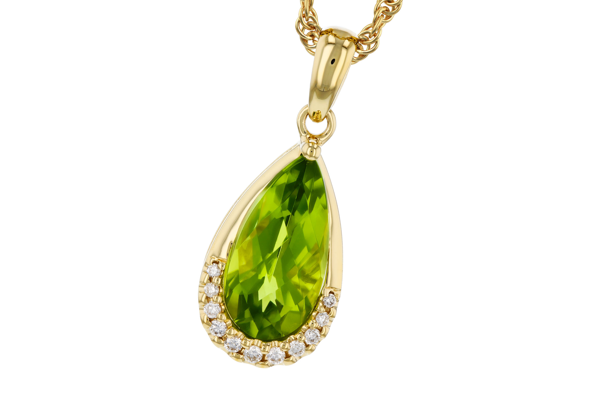 K330-65740: NECK 1.94 PERIDOT 2.00 TGW (12x6MM PS)