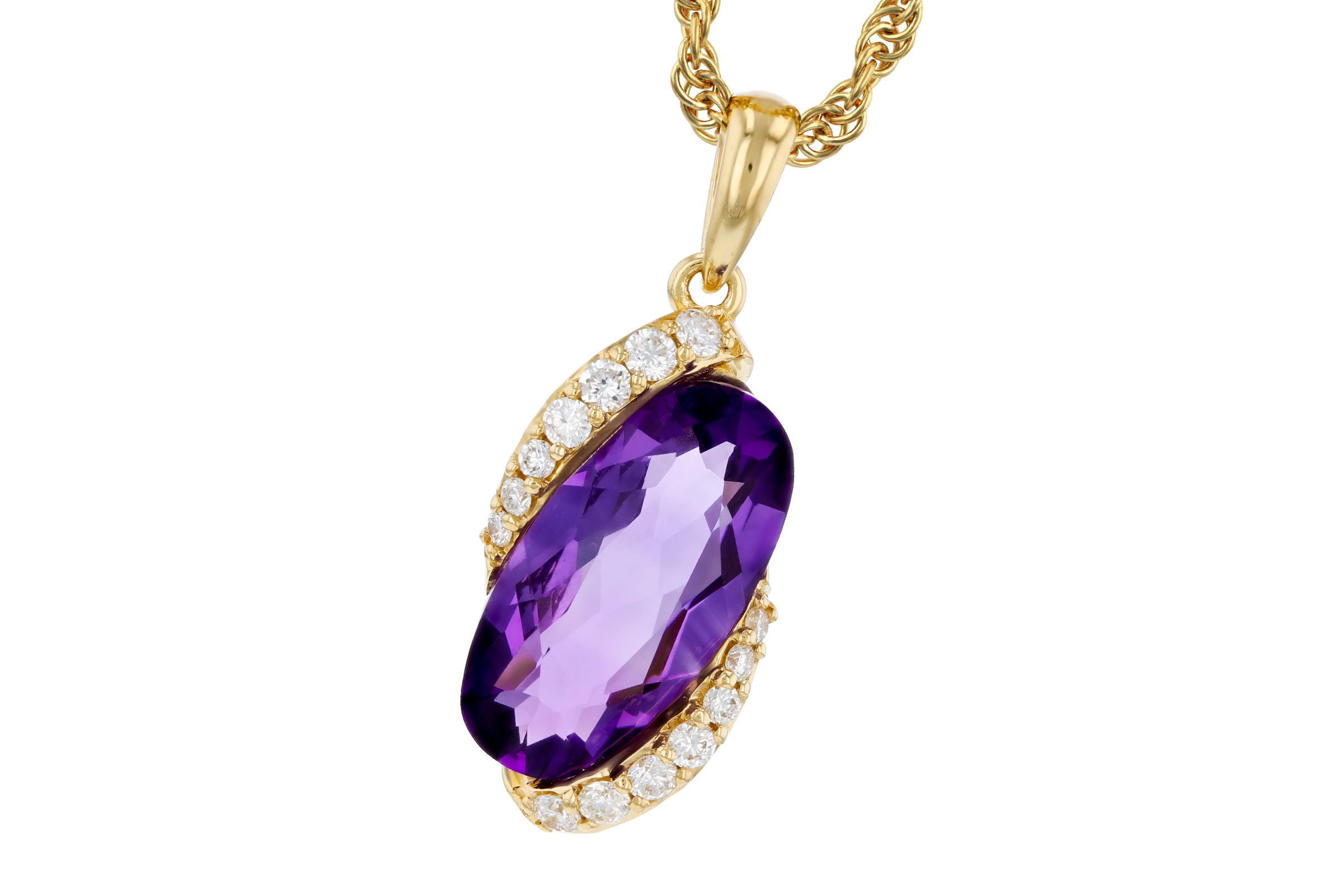 K330-65767: NECK 1.72 AMETHYST 1.84 TGW (12x6MM AMY)