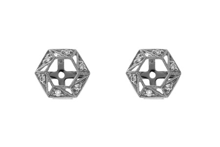 L055-26649: EARRING JACKETS .08 TW (FOR 0.50-1.00 CT TW STUDS)
