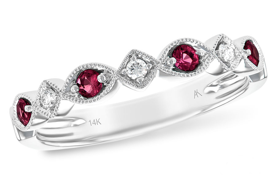 L147-93040: LDS WED RG .20 RUBY .26 TGW