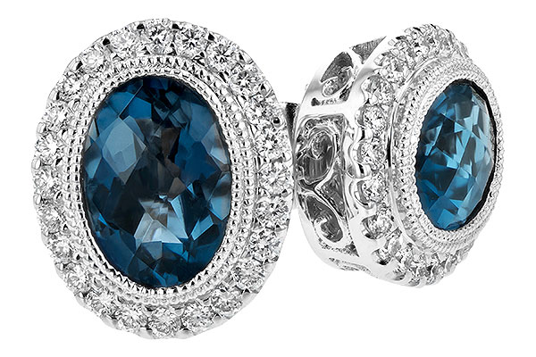 L244-28467: EARR 1.76 LONDON BLUE TOPAZ 2.01 TGW