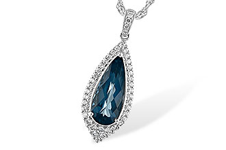 L244-30285: NECK 2.40 LONDON BLUE TOPAZ 2.65 TGW