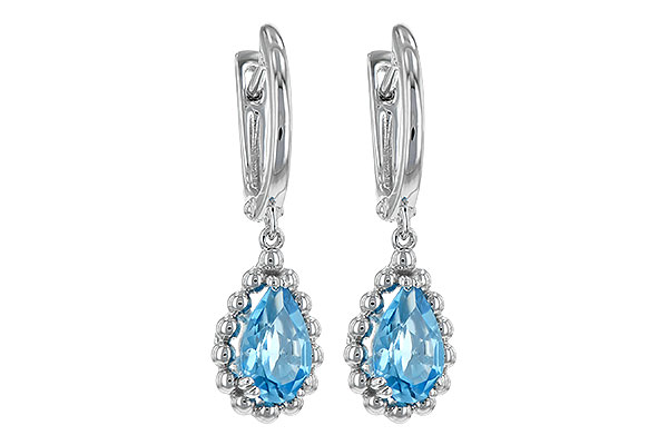 L244-31258: EARRING BLUE TOPAZ 1.70 TW